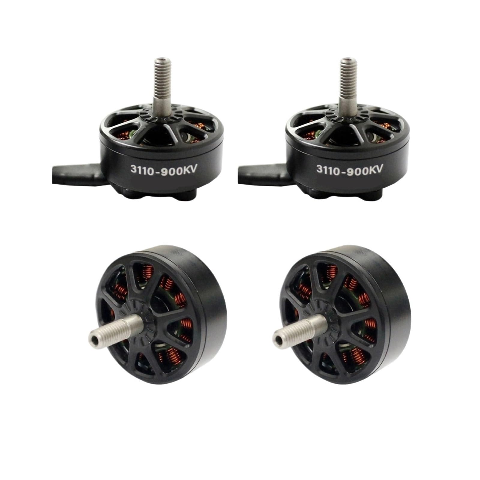 Motore senza spazzole 3110 900KV 1/4 pezzi 6S 9-10 pollici | Motore brushless 3110 900KV, Lipo 6S, elica da 9-10", stile libero, lungo raggio(3110-900KV-4PCS-)