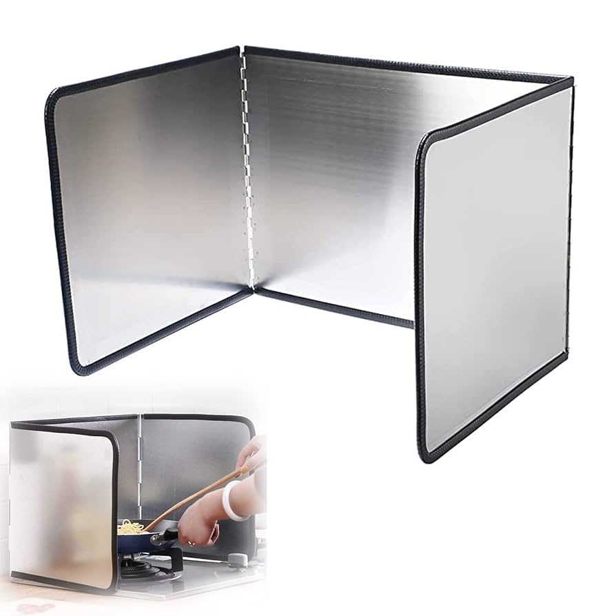 Amazon｜ステンレス製スプラッシュガード、キッチンガード