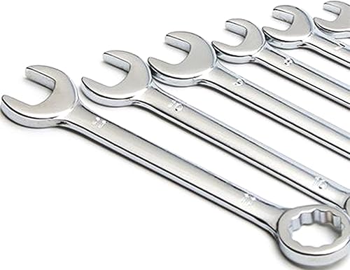 Miniatura 8 de COOLHOOD Juego de llaves inglesas de extremo abierto y extremo de caja estándar para ensamblar muebles, juego de llaves combinadas métricas y Sae,