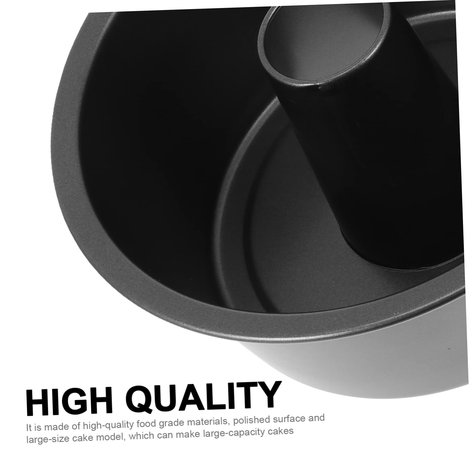 Abaodam Molde Redondo Hueco para Pasteles Herramienta de Hornear Molde Antiadherente de Carbon Steel Reutilizable para Tartas Accesorio de Cocina para Bizcocho