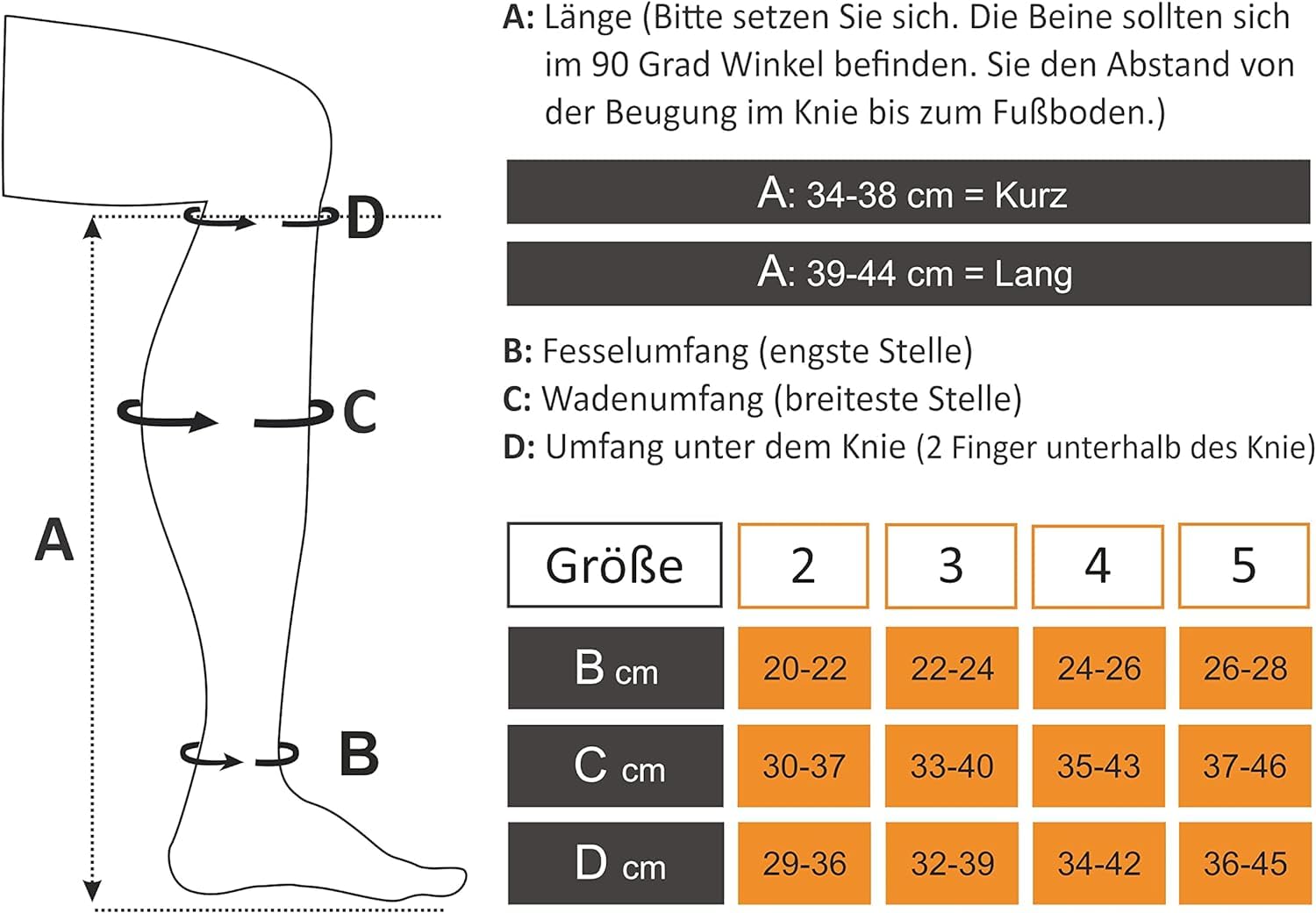 Kompressionsstrümpfe Damen Herren Thrombosestrümpfe Medizinische Stützstrümpfe Knielange Kompressionssocken Reisestrümpfe 23-32 mmHg Für Reise Flug