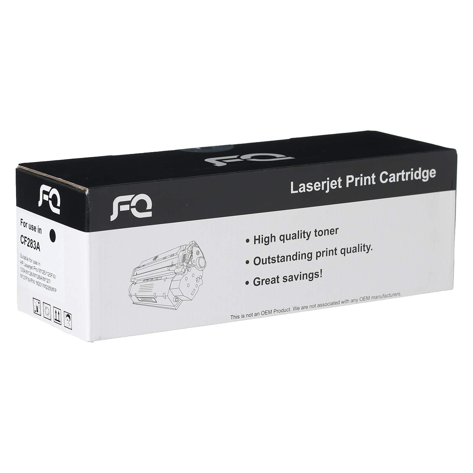CF283A Toner Cartridge For HP LaserJet Pro MFP M225dn, M225dw, M127, M125 Printers
