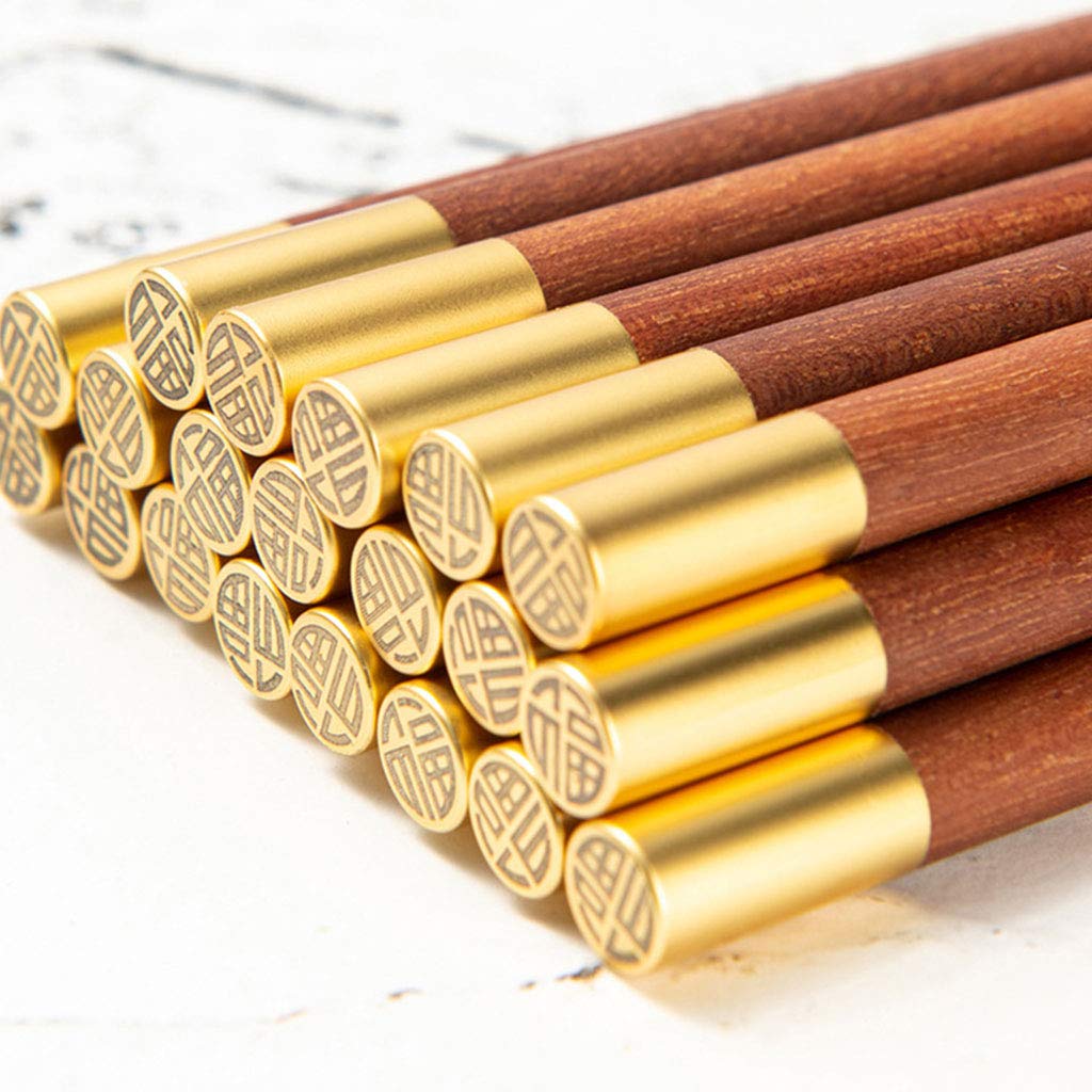 Coffret cadeau de baguettes réutilisables en bois avec étui, baguettes japonaises, baguettes chinoises de luxe en bois naturel, baguettes à sushi antidérapantes, baguettes lavables au lave-vaiss