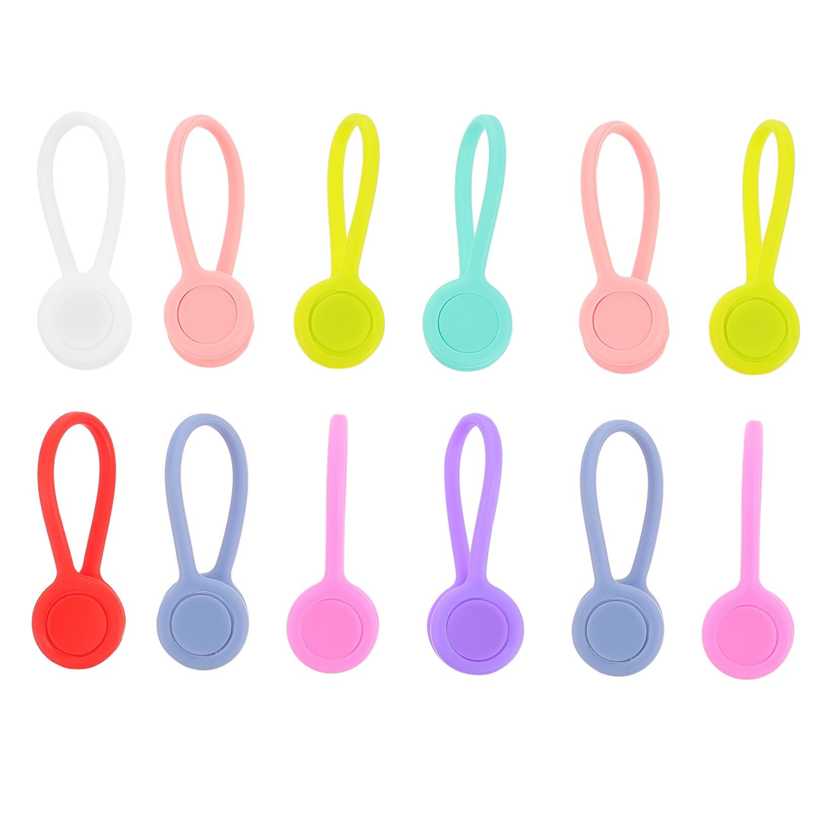 Hemobllo 36stücke Magnetische Kabelbinder Bunte Kabelclips Für Effiziente Kabelorganisation Flexibel Langlebig Und Wiederverwendbar Für Zuhause Büro Und Unterwegs