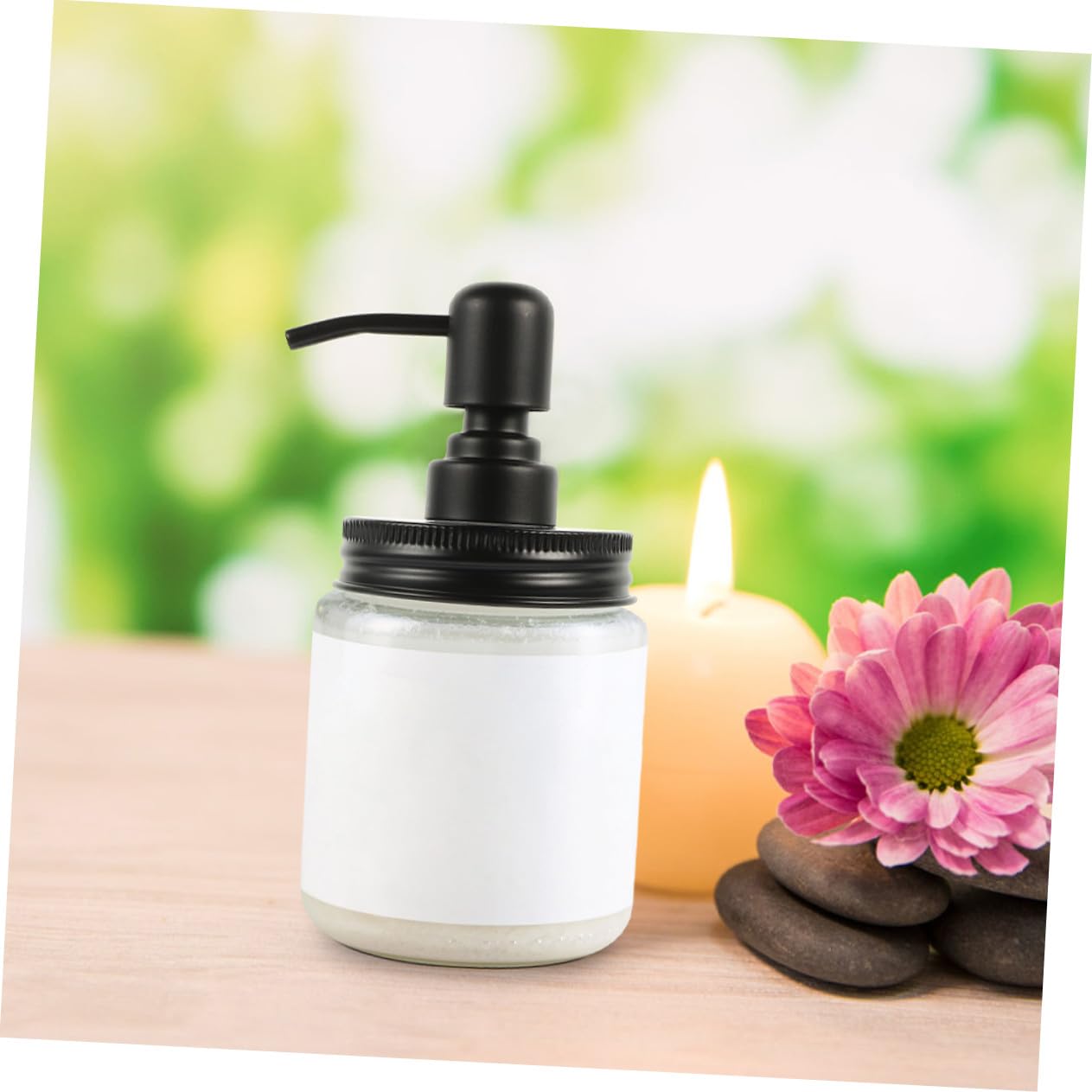 Tapa Dispensadora de Loción de Acero Inoxidable para Frascos de Baño y Cocina, Paquete de 4 Piezas, Diseño Versátil para Encimeras y Uso Diario