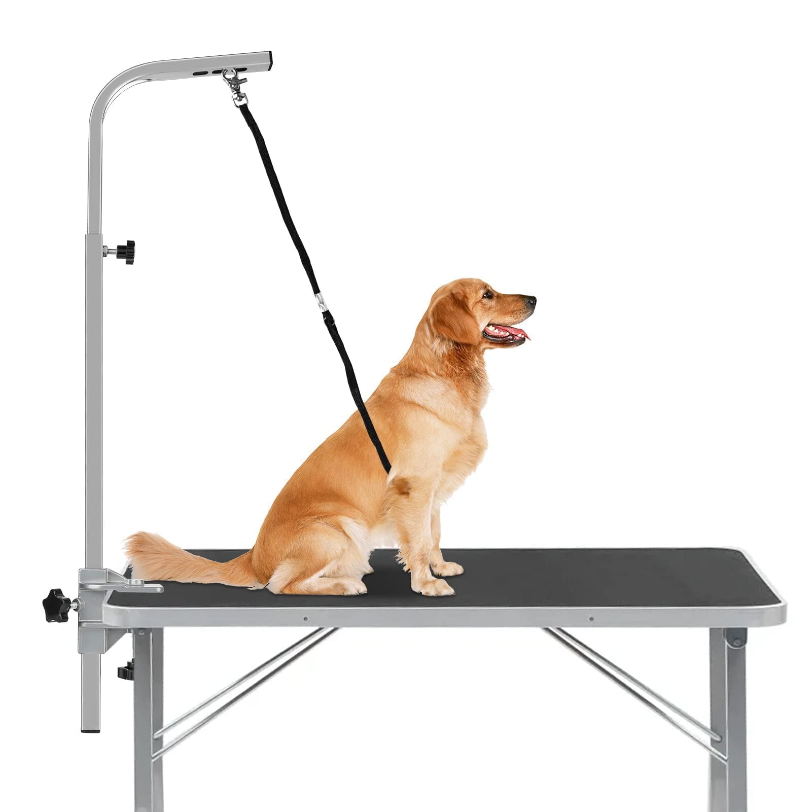 Pet Dog Grooming Table 60-105CM Adjustable Pet Grooming Arm Extensible Foldable Desk for Large Medium Small Pets