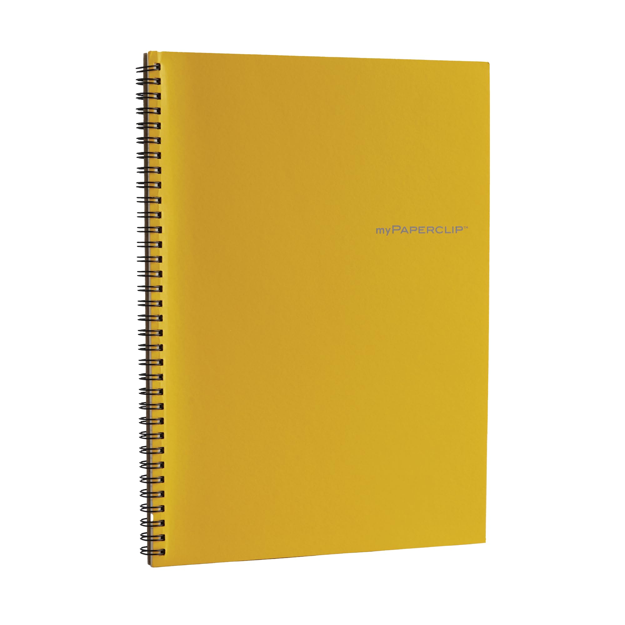myPAPERCLIP NeoWiro B5 Spiral Unruled Notebook | 160 Pages, 80 GSM, 250 GSM Soft Cover, B5 (6.93 × 9.84 in) | Wiro Bound | Yellow-image-1