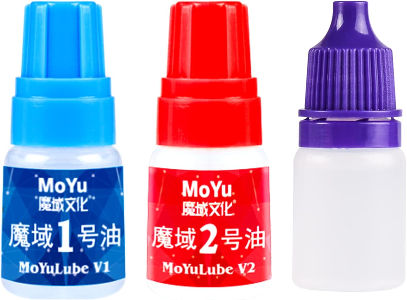 CuberShop Moyu Speed Cube Lube Set Oil, Professional Lubrication for Speed Cubes, Speed Cube Accessories Lubricant for Speed Cubing, Cheap lube for Speed Cube (5mL Moyu lube V1, V2, V3, Pack of 3)