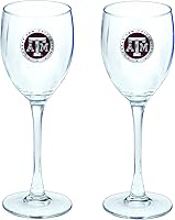 Vista 58 de Heritage Pewter Texas Tech Red Raiders - Juego de 2 copas de vino de copa de 12 onzas, vidrio de peltre elaborado por expertos