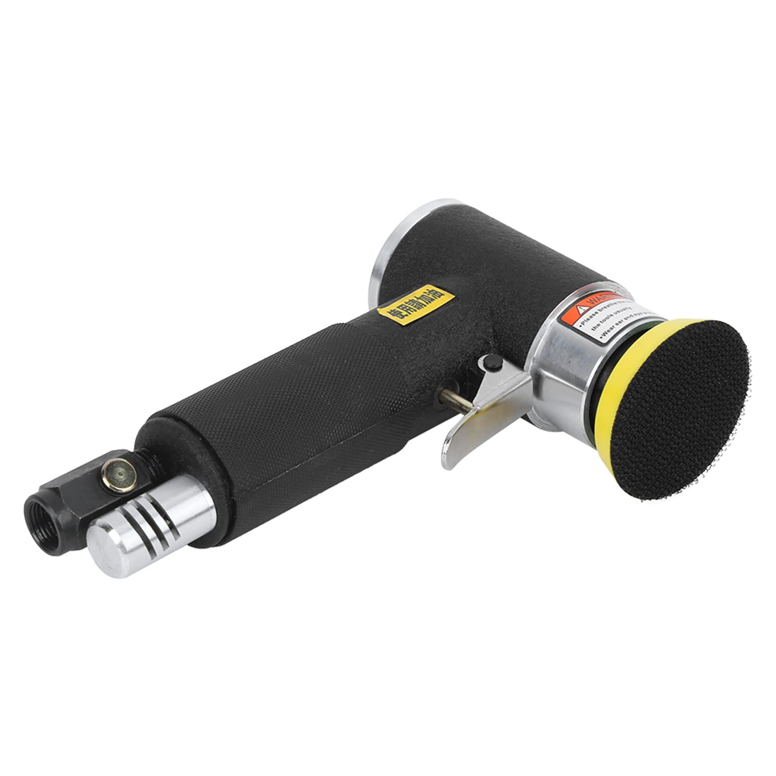 Lijadora de aire SustVita con velocidad sin carga de 1500 RPM, pulidora neumática de 6 CFM con entrada de 1/4 de pulgada, incluye almohadillas de 2 y 3 pulgadas para esquinas