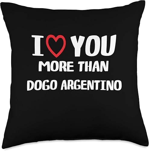 Miniatura 4 de I Love You More Than Dogo Argentino Shirt Women Christmas Throw Pillow, 16x16, Multicolor