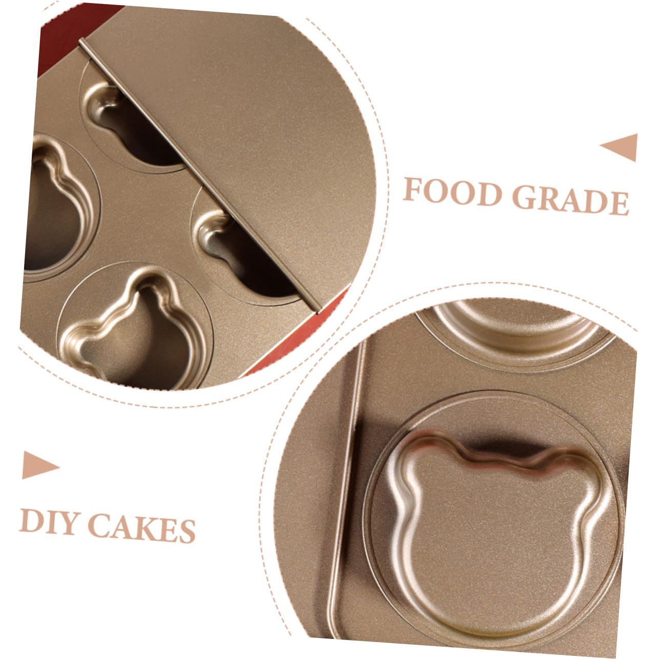LABRIMP 1juego Conjunto De Moldes De Hornear De Metal Forma De Oso Para Pasteles Herramienta De Cocina Para Repostería Hogar y Cafeterías