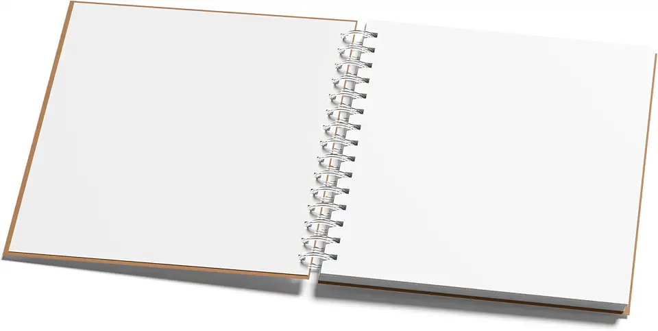 Sketchbook Profissional 20x20cm Espiral 180g – Caderno Artístico para Desenho e Aquarela