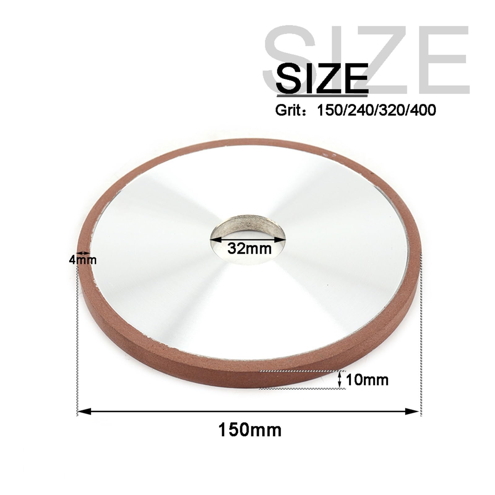 80-200mm Flat Diamond Abrasive Grinding Wheel For Alloy Steel Ceramic Sharpener Grinder