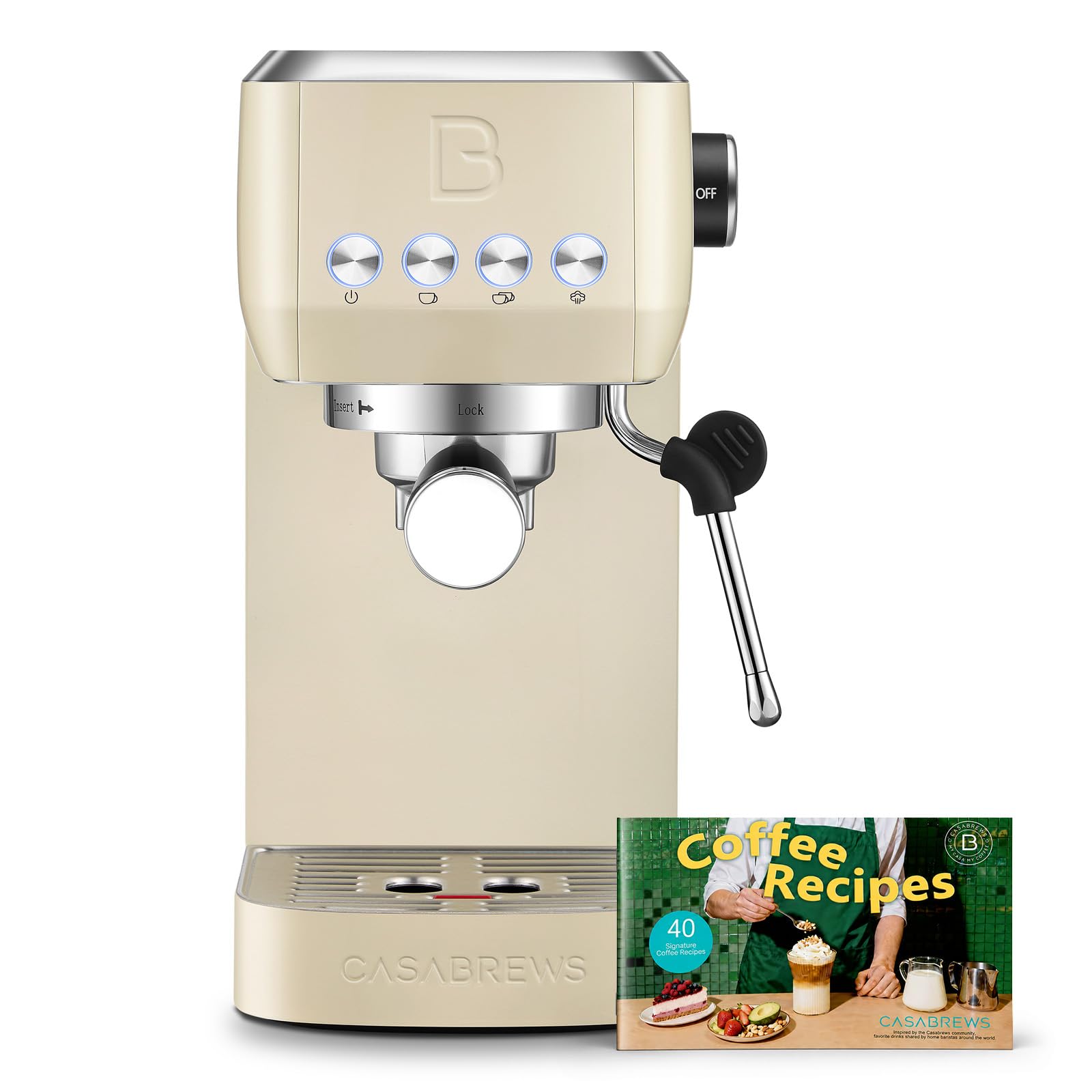 Photo 1 of CASABREWS 3700 Essential Espresso Machine, Stainless Steel Espresso Maker