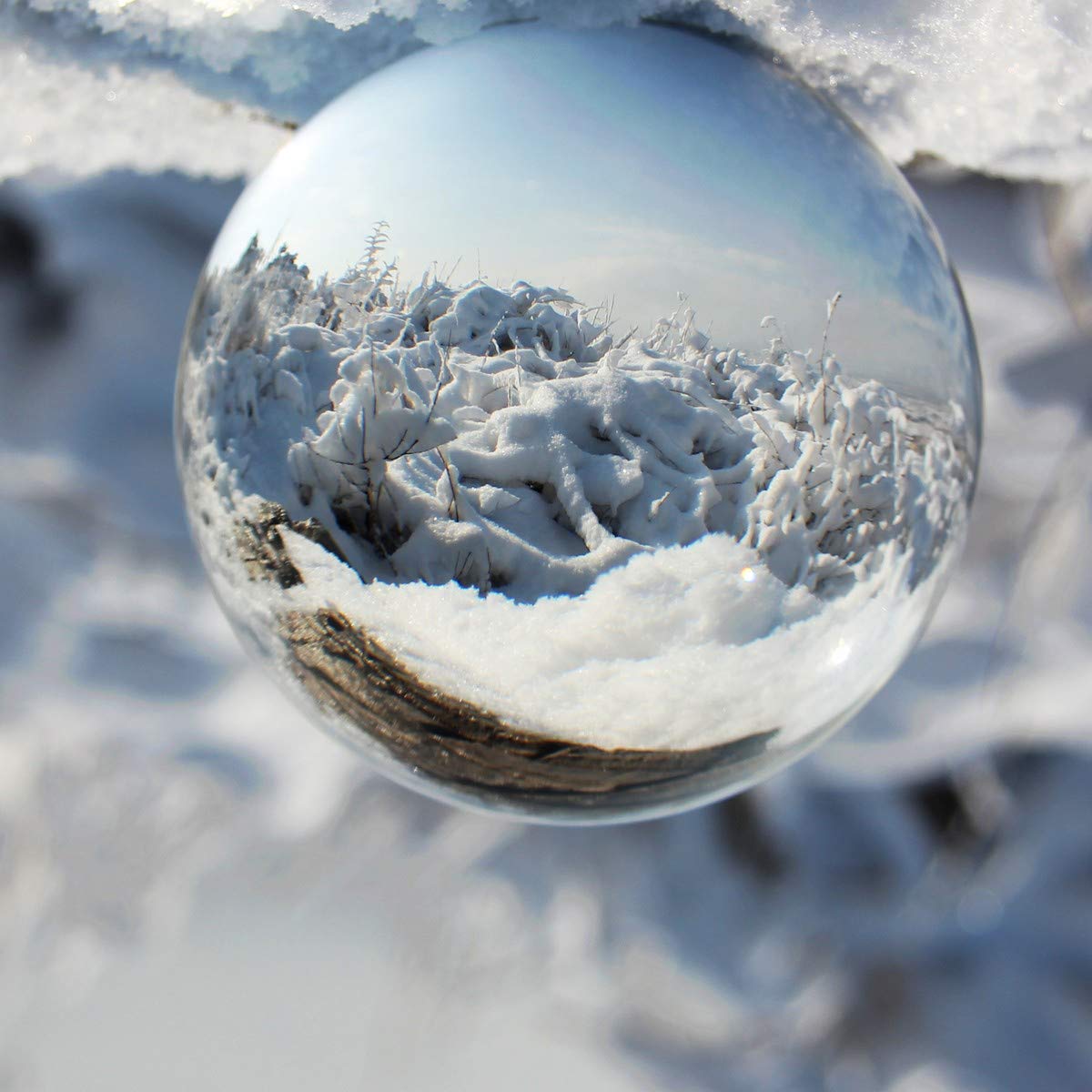 Amazon.co.jp: DGQ K9 クリアクリスタルボールアート 装飾 80mm