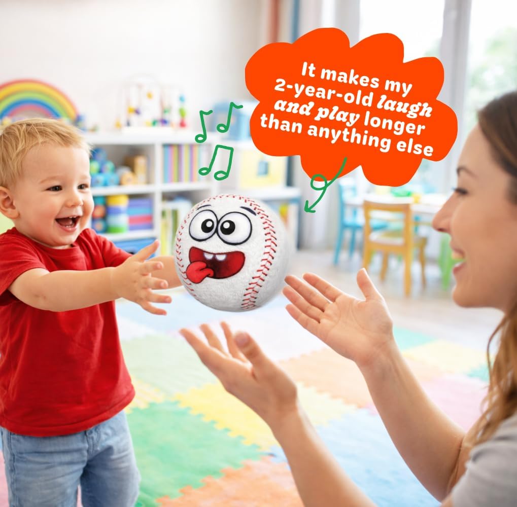 Move2Play, Hilariously Interactive Toy with Music & Sound Effects for Boy & Girl | Ball for Toddler & Baby | 6, 12, 18+ Months | 1, 2, 3+ Year Old