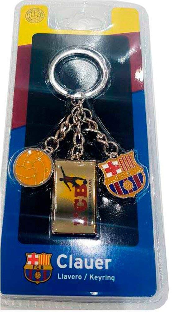 Barcelona Keyring FCB Logo Bal