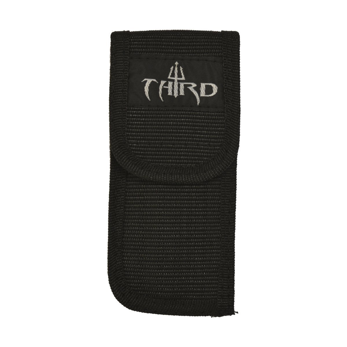 THIRD Knife Setera K1280L Black ABS Handle, 7.8 cm Stainless Steel Blade, Includes Key Ring and Brush. with Nylon Sheath.