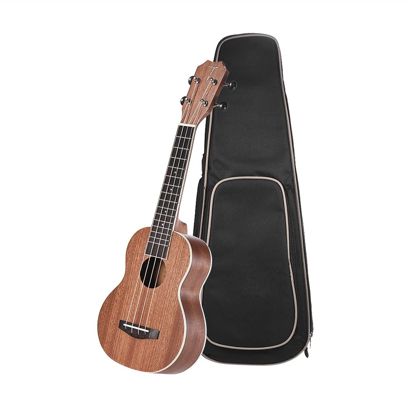 Ukulele koncertowe Początkujący Ukulele 21- calowy Zestaw Akustycznych Sopran Ukulele Zestaw Sapele Torba Do Przenoszenia Drewna Z Clip- on Cleaner