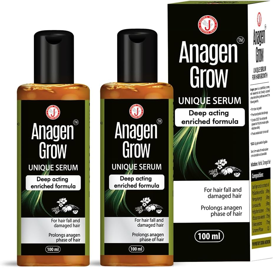 Anagen Grow herbal hair Serum 100 ml pack of 2