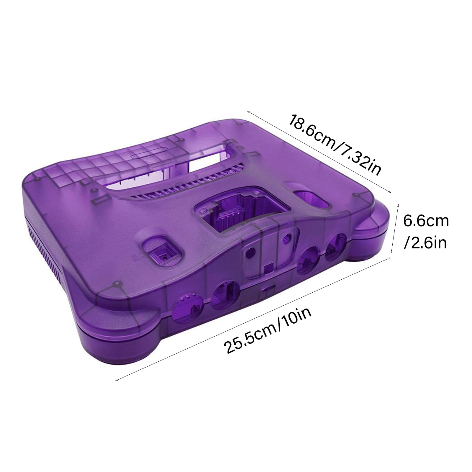 Funda protectora de repuesto ABS para consola de videojuegos retro N64 para entusiastas del bricolaje