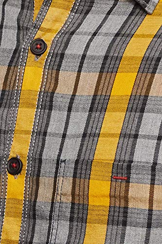 Image of Spykar Men's Checked Slim Fit Shirt