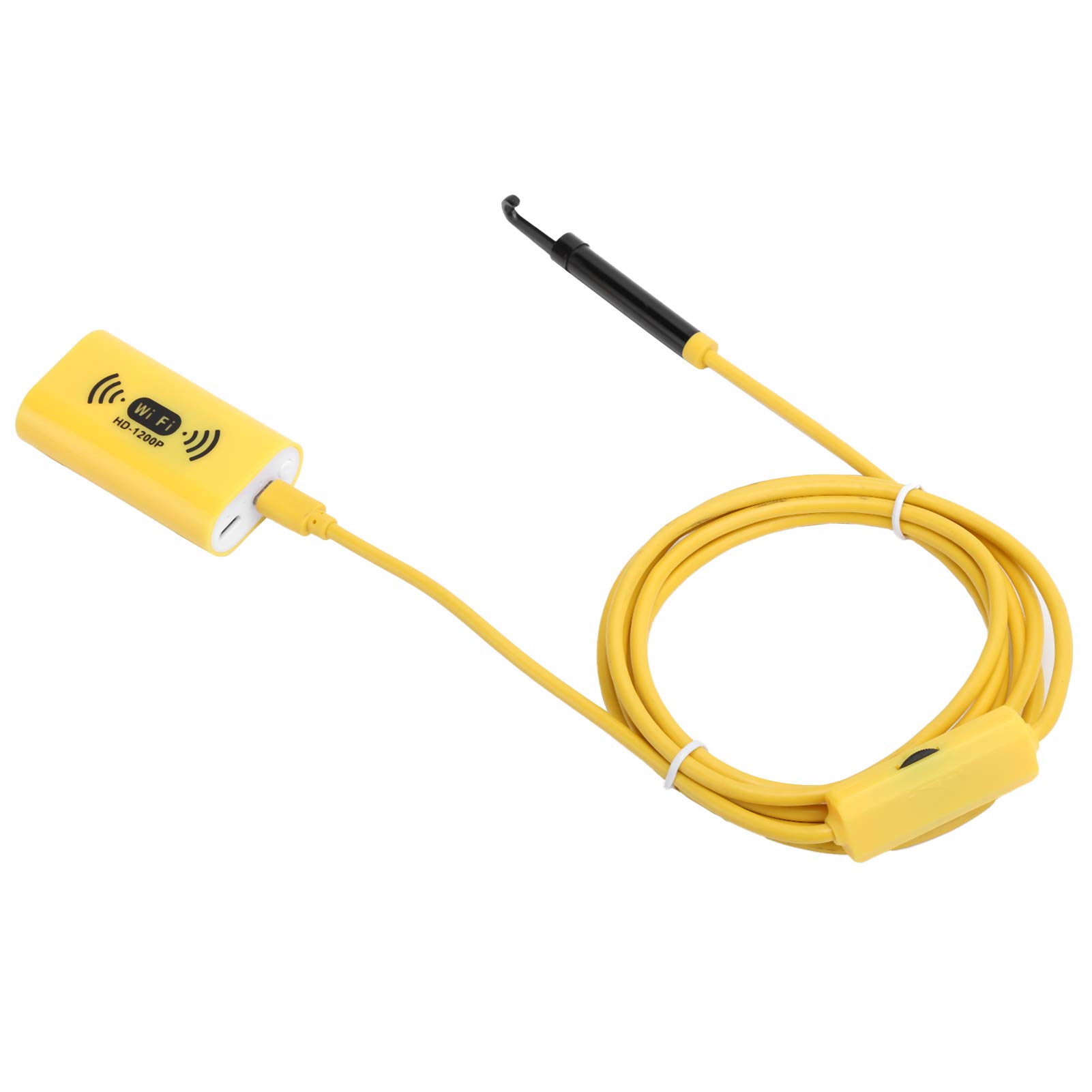 Cámara de Endoscopio, Luz LED de 8 Mm / 0,3 Pulgadas y Endoscopio Inalámbrico HD 1200P IP68 Resistente Al Agua WiFi, Cámara de Inspección con Luz para iOS/Android (2 m / 6,6 pies)