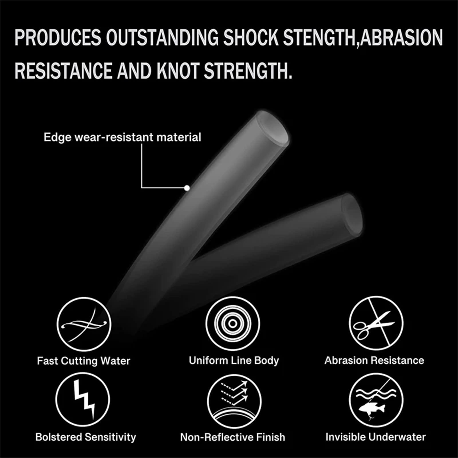 Filo da Pesca Lenza da pesca in nylon monofilamento super resistente