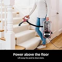 Vista 6 de Sharky Navigator - Aspiradora vertical para mascotas, limpieza profunda de alfombras y suelos con filtro HEPA y recipiente elevable