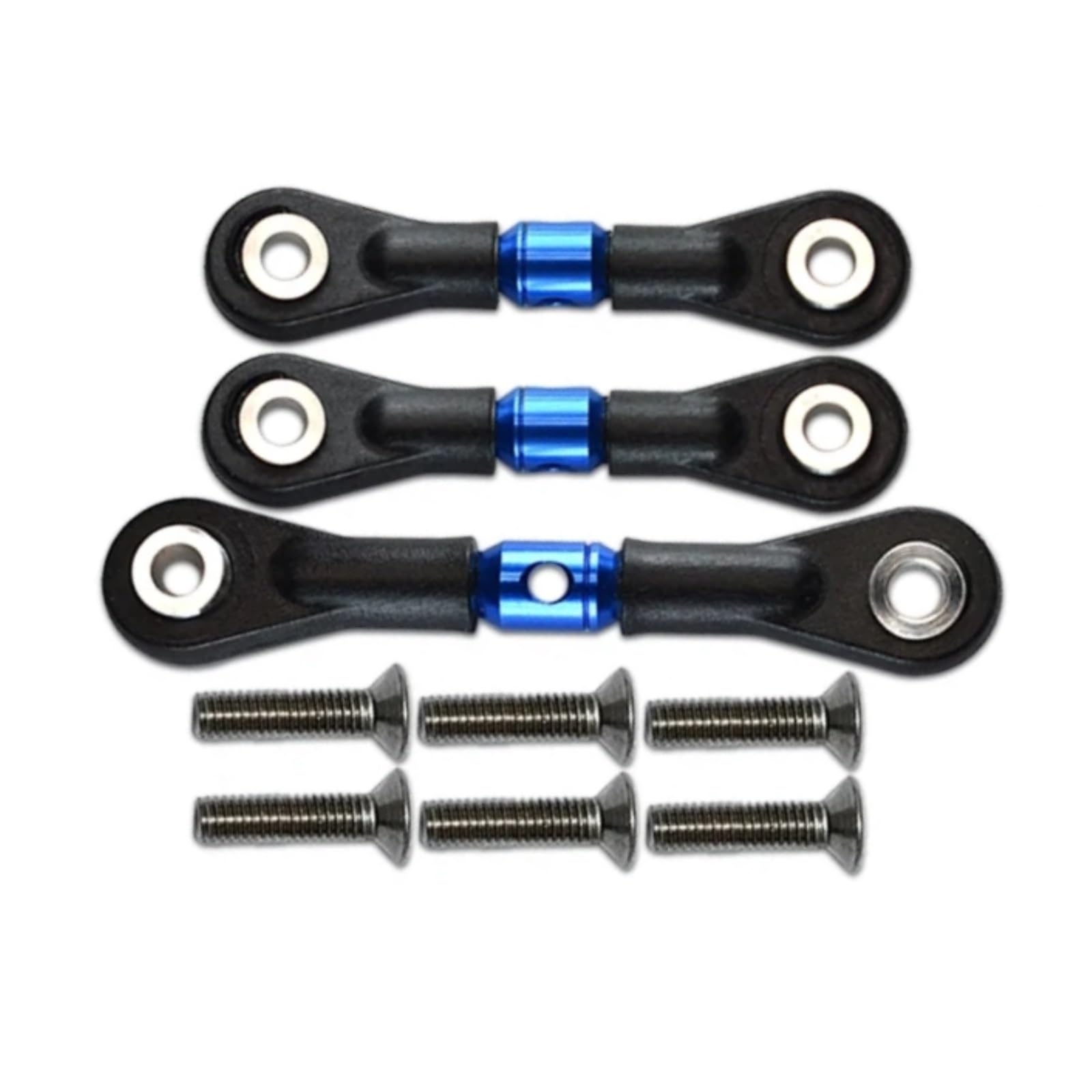 Per TAMIYA Per TT02 Per TT01 1/10 Rc Auto Crawler 3 Pz Tirante Collegamenti Canne Sterzo Parti Aggiornamento Accessori Modificare RC Modelli Pezzi