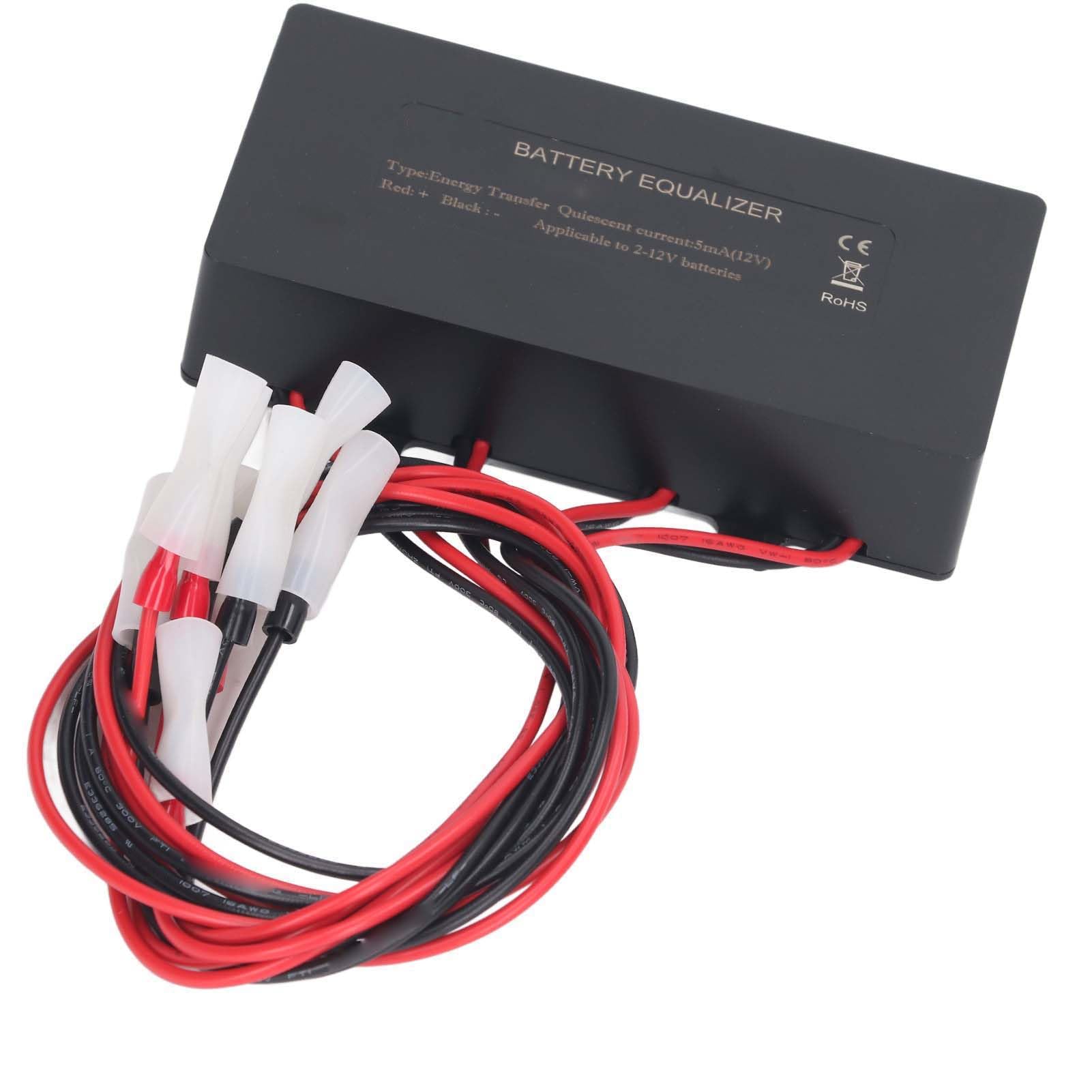 Equalizzatore Batteria 48V, Bilanciamento Automatico Protezione Inversione di Polarità Disconnessione Bassa Tensione, con Corrente di Compensazione Massima 10A, per Auto Barca