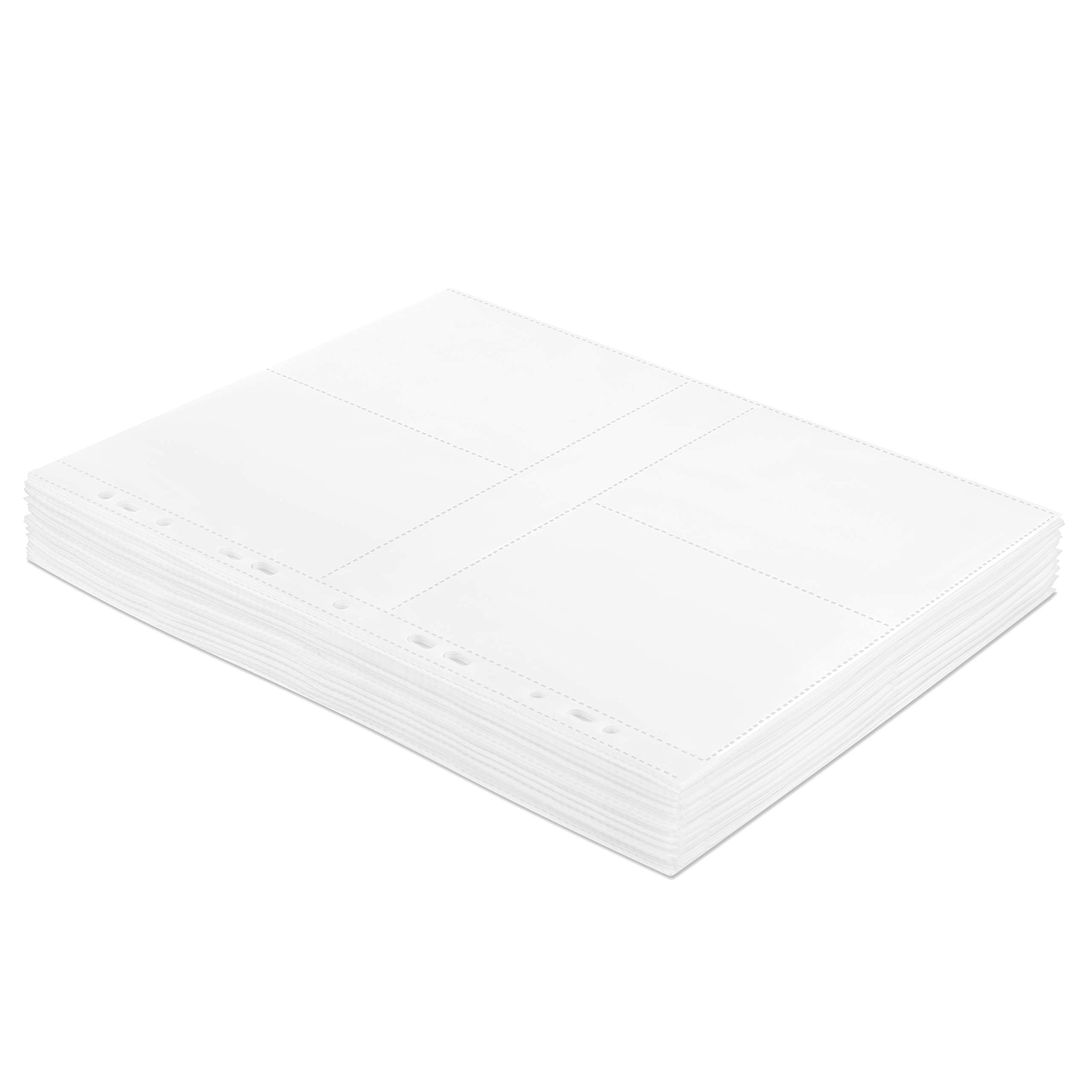 mashpaper Fotohüllen weiß 300 Stück 9x13cm Hochformat für 2x4 Fotos 75604