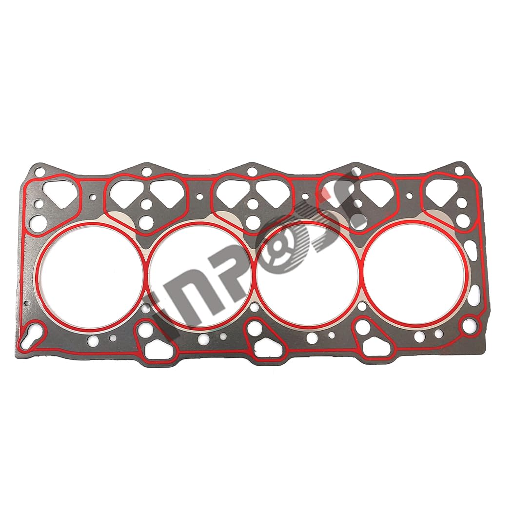 Junta de culata 4LE1 compatible con Isuzu EX55 ZX55UR ZX55 ZX55 Reparación de motor de excavadora (junta de cabeza de grafito)
