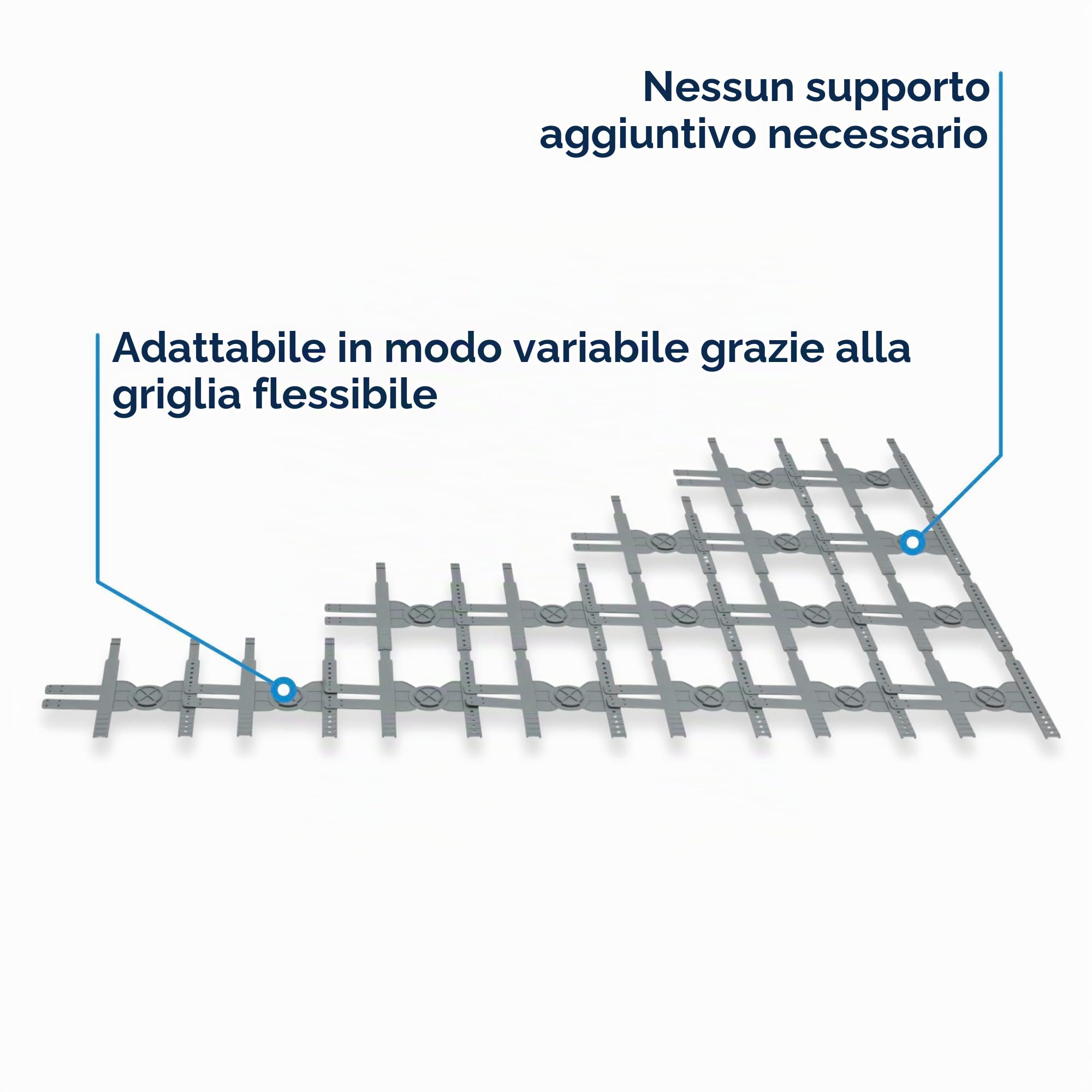 Set per letto CUBEcamp, sistema di sonno da viaggio, sistema di rete a doghe variabile (90/100 x 200 cm)