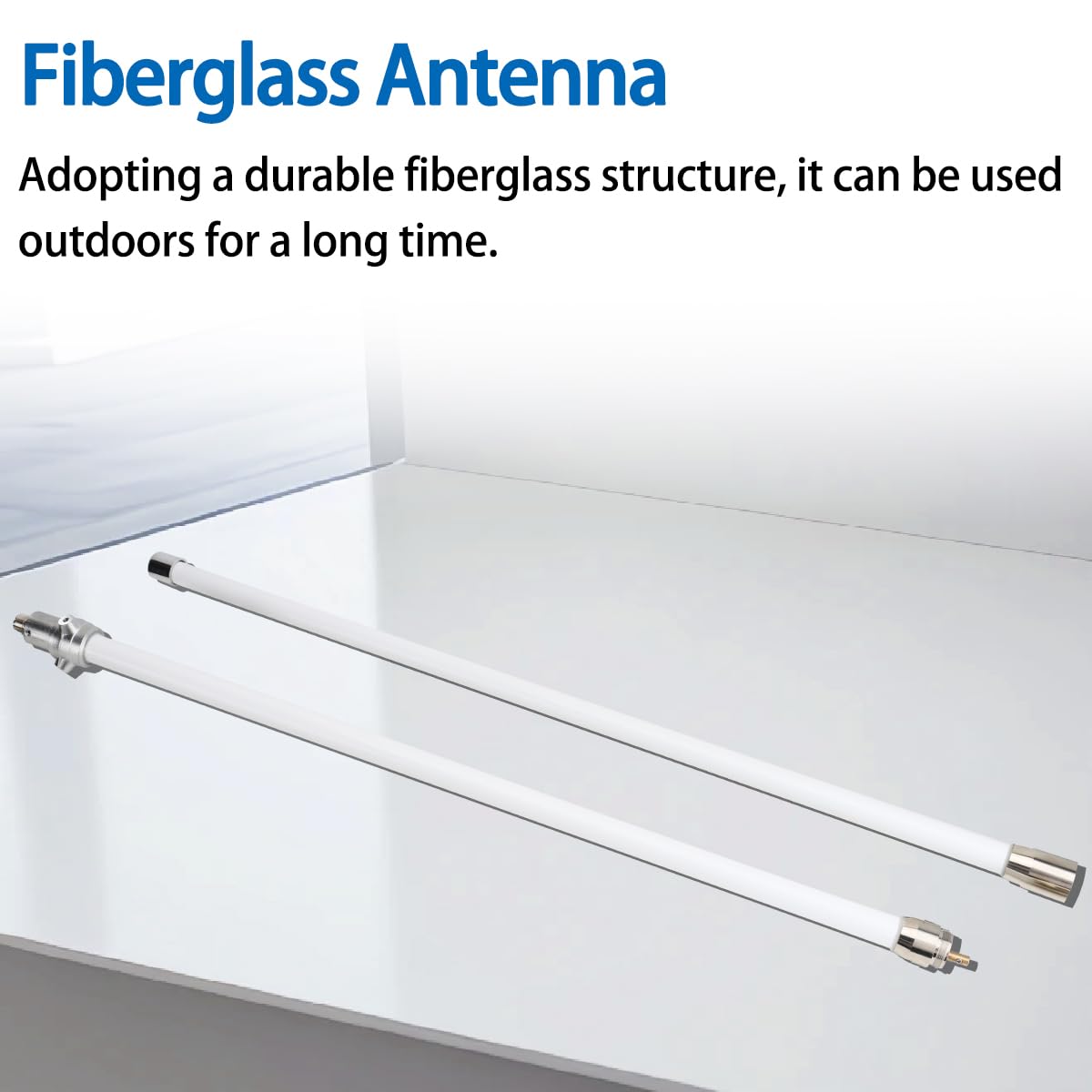 GMRS Antena base 462-467MHz, 7.2dBi de fibra de vidrio de alta ganancia GMRS UHF-Fhembra, conector SO239, antena compatible con radioaficionado móvil GMRS
