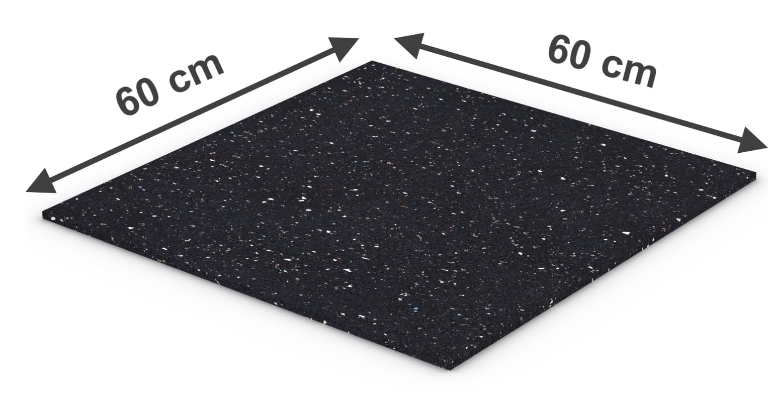 Sillar Mata Antywibracyjna [60x60x1cm] Ø 1 cm – Antypoślizgowa i Docinana – Pod Pralkę, Suszarkę, Lodówkę, Subwoofer, Drukarkę 3D, Siłownię, Samochód, Dom lub Ogród