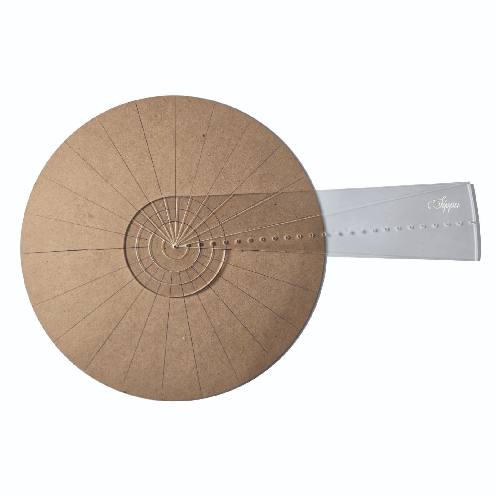 Sippu Circular Mandala Drawing Ruler, Geometric Art Template, Transparent, Mandala stencile-image-45