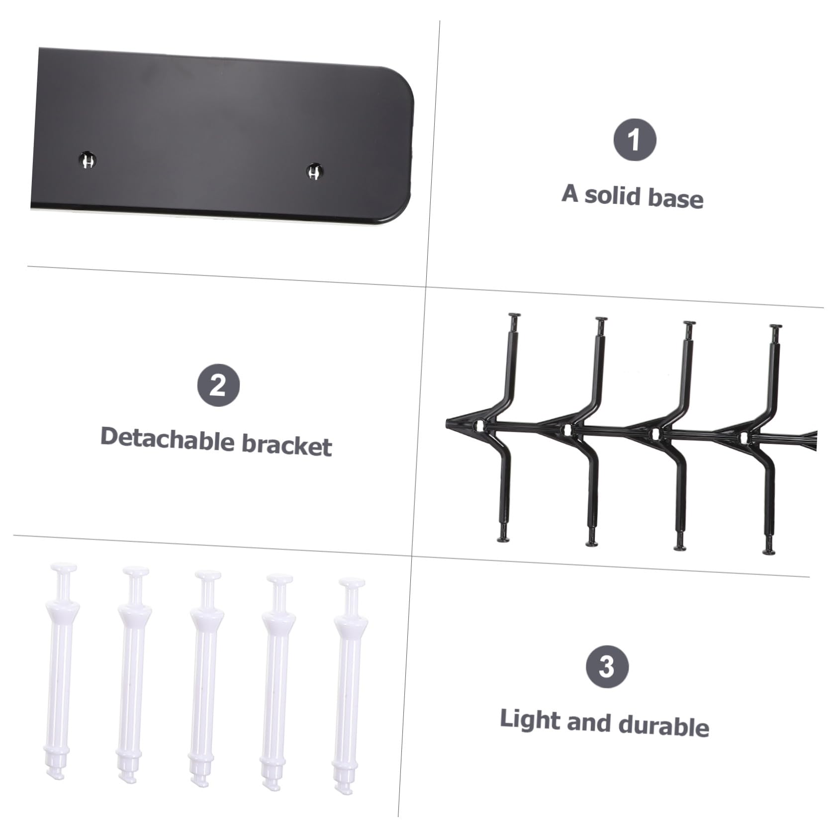 Healeved 3 Stück Brillenständer Kunststoff Sonnenbrillen Halterung Stabiler Aufbewahrungsständer für Sonnen Optische Brillen Praktischer Organizer für Shop und Zuhause