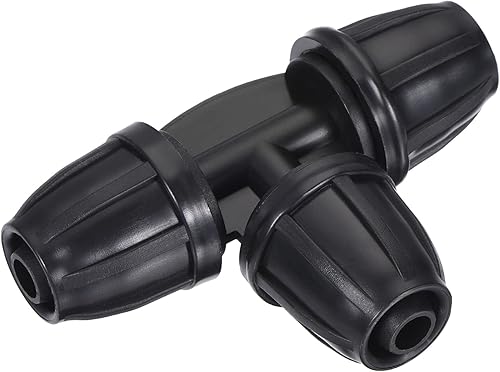 MECCANIXITY Camiseta de púas para riego por goteo, ajuste de 3 vías, tubo de 0.315 in0.433 in para cinta de goteo de jardín, sistema de rociadores,