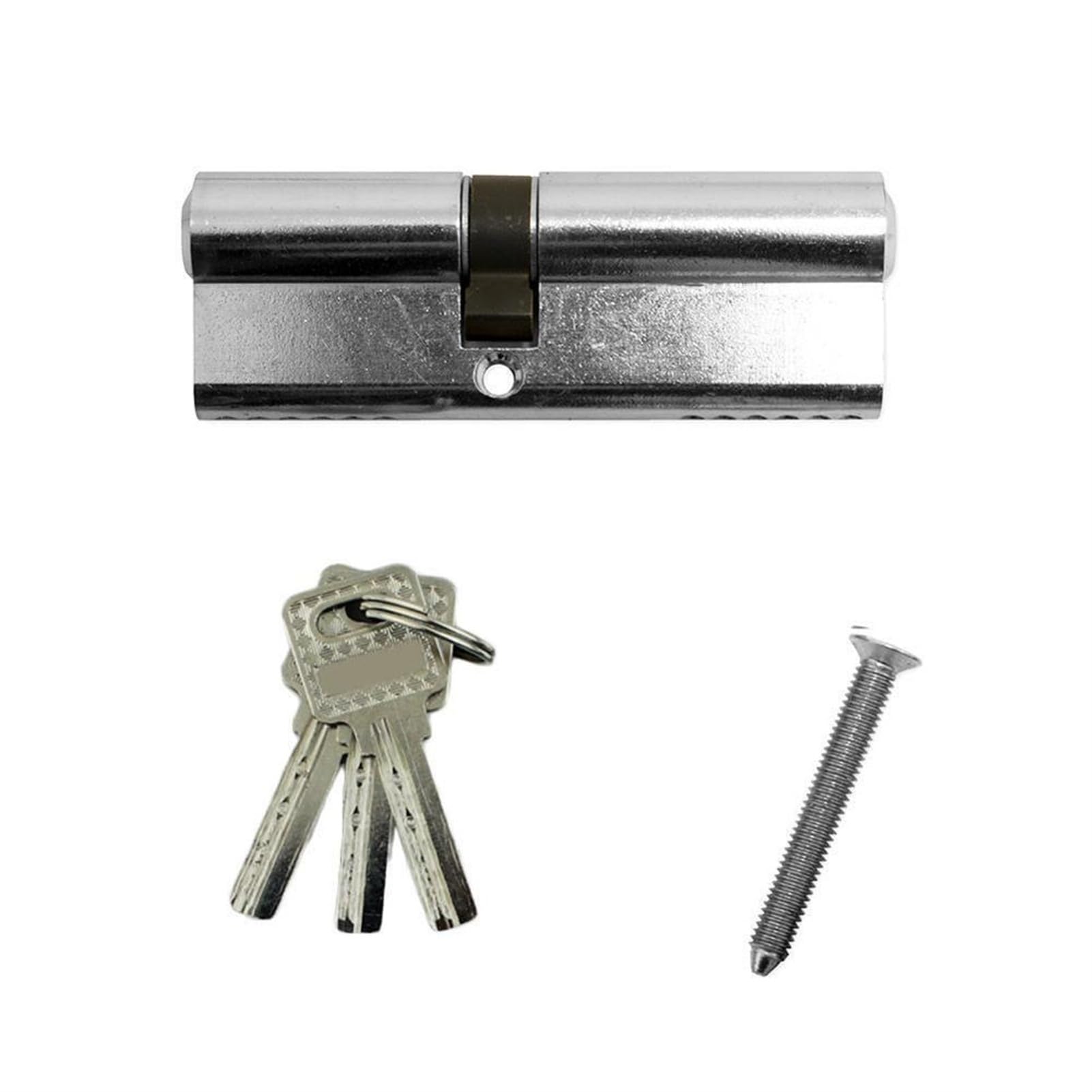 Sbziojhdr B Cylinder Lock, Cylinder Lock A Key Anti-Theft Pure Door Core Extended Interior Edroom Handle(B)
