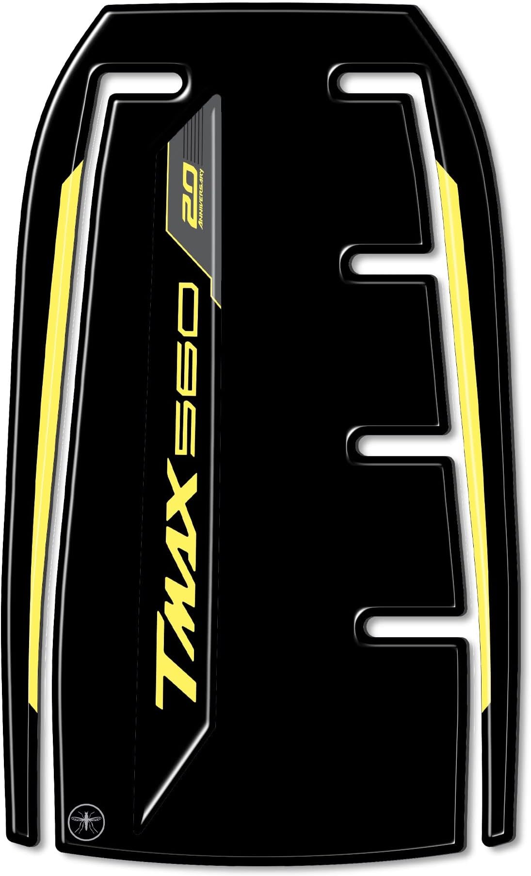 labelbike - 3D Sticker Motorcycle Tank Door Protection and Decoration in Resin Compatible with Yamaha Tmax 560 20Th Anniversary 2021
