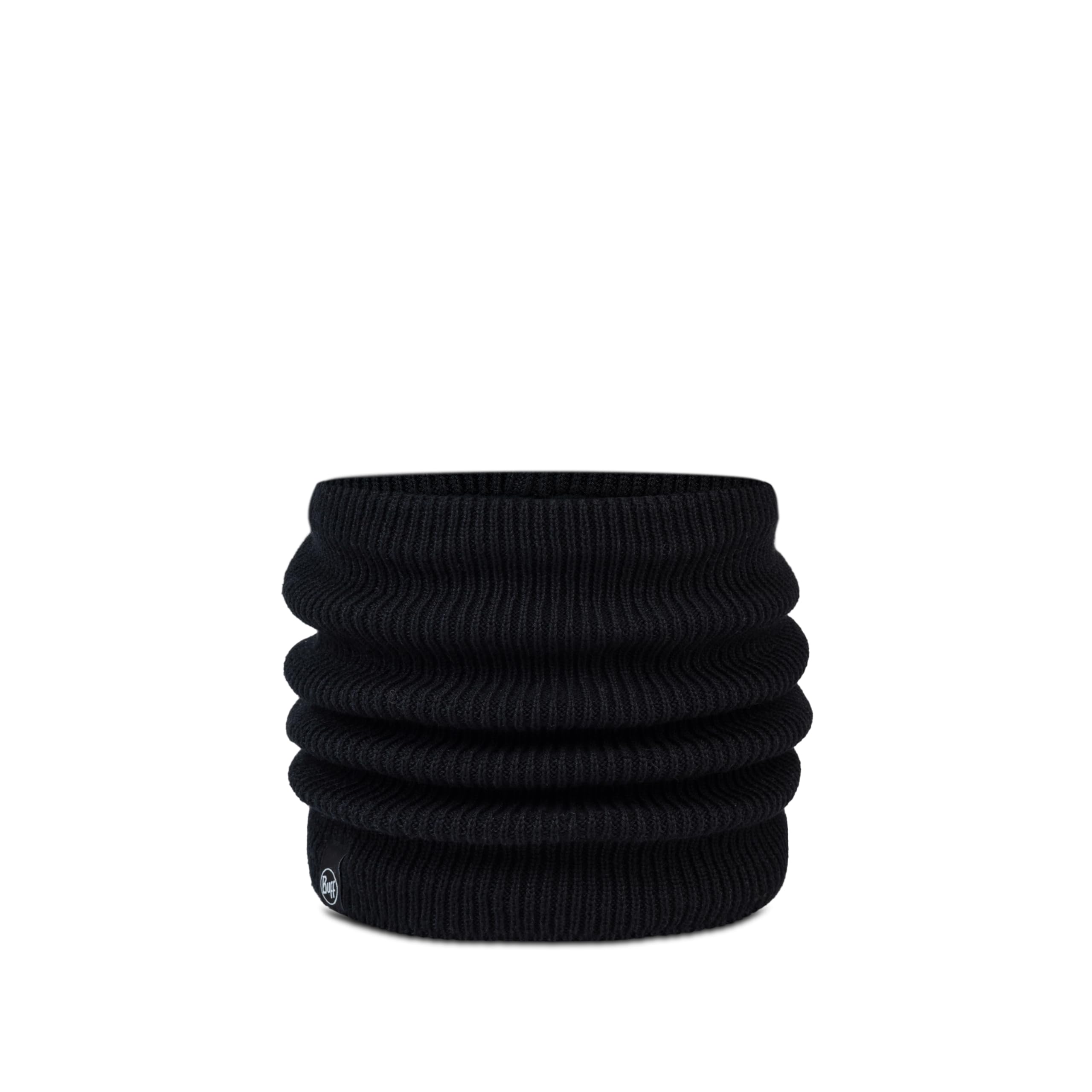 Buff®| Knitted & Fleece Neckwarmer Youth, Extreme Cold, Practical, Versatile, Fashionable, Thermal Insulation, Comfortable, One Size, Black