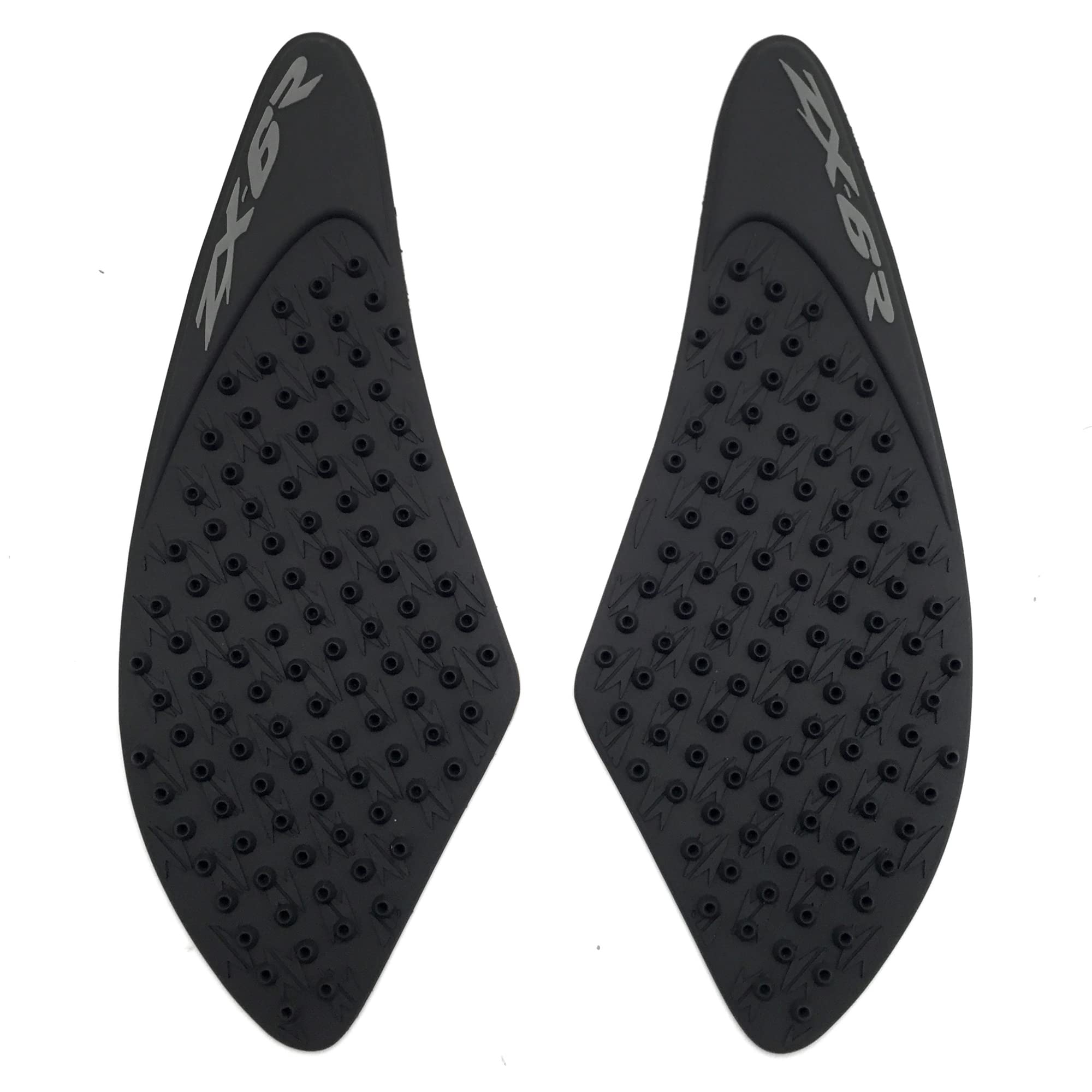 Anti-Rutsch-Gas-Kraftstofftank Pads Protector für Kawa.saki Ninja ZX6R ZX-6R 2007 2008 Aufkleber Kniegriffe Traktion Seitenpads Motorradzubehör Schwarz 07 08