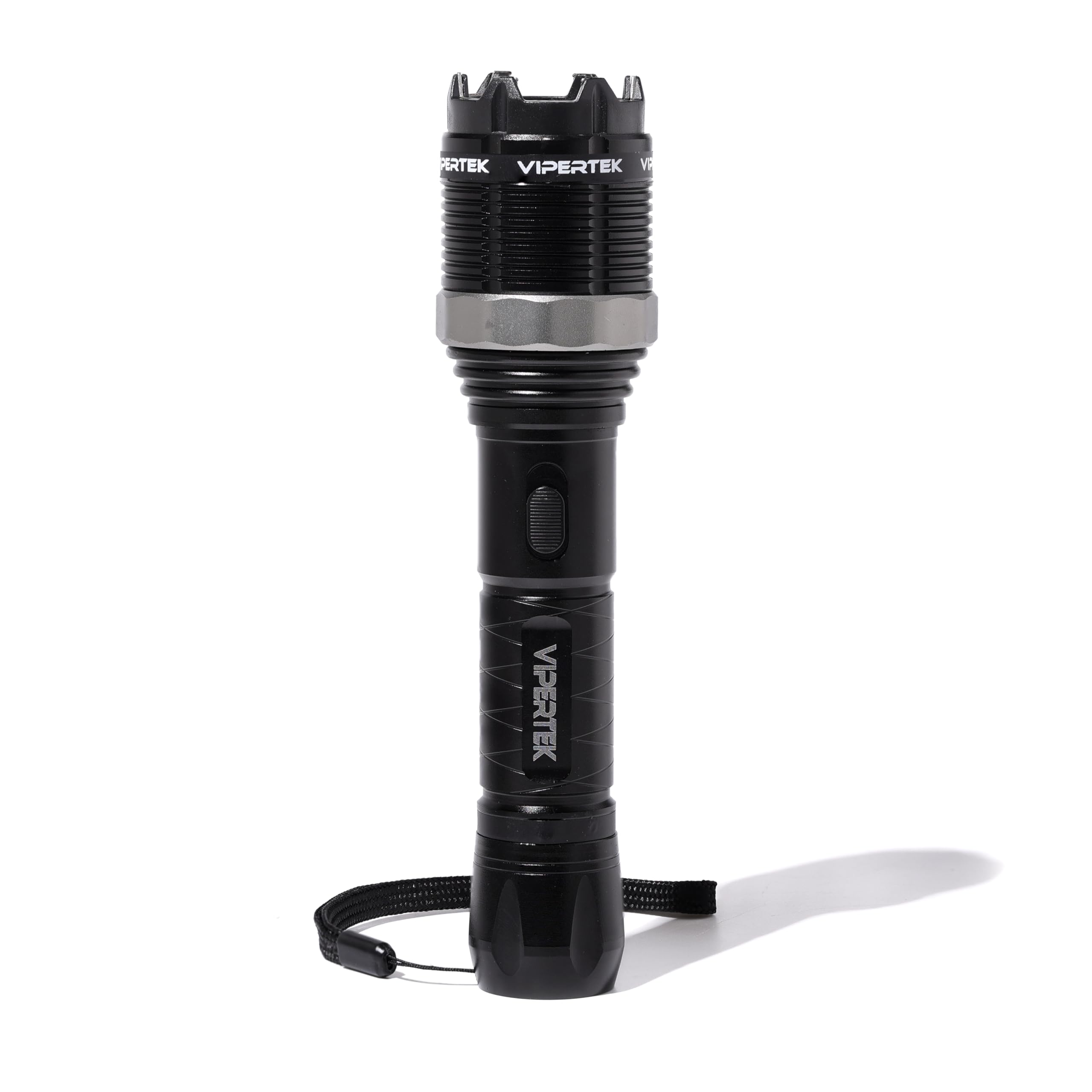 VTS-T01 Aluminum Stun Gun for Self Defense Rechargeable with LED Flashlight