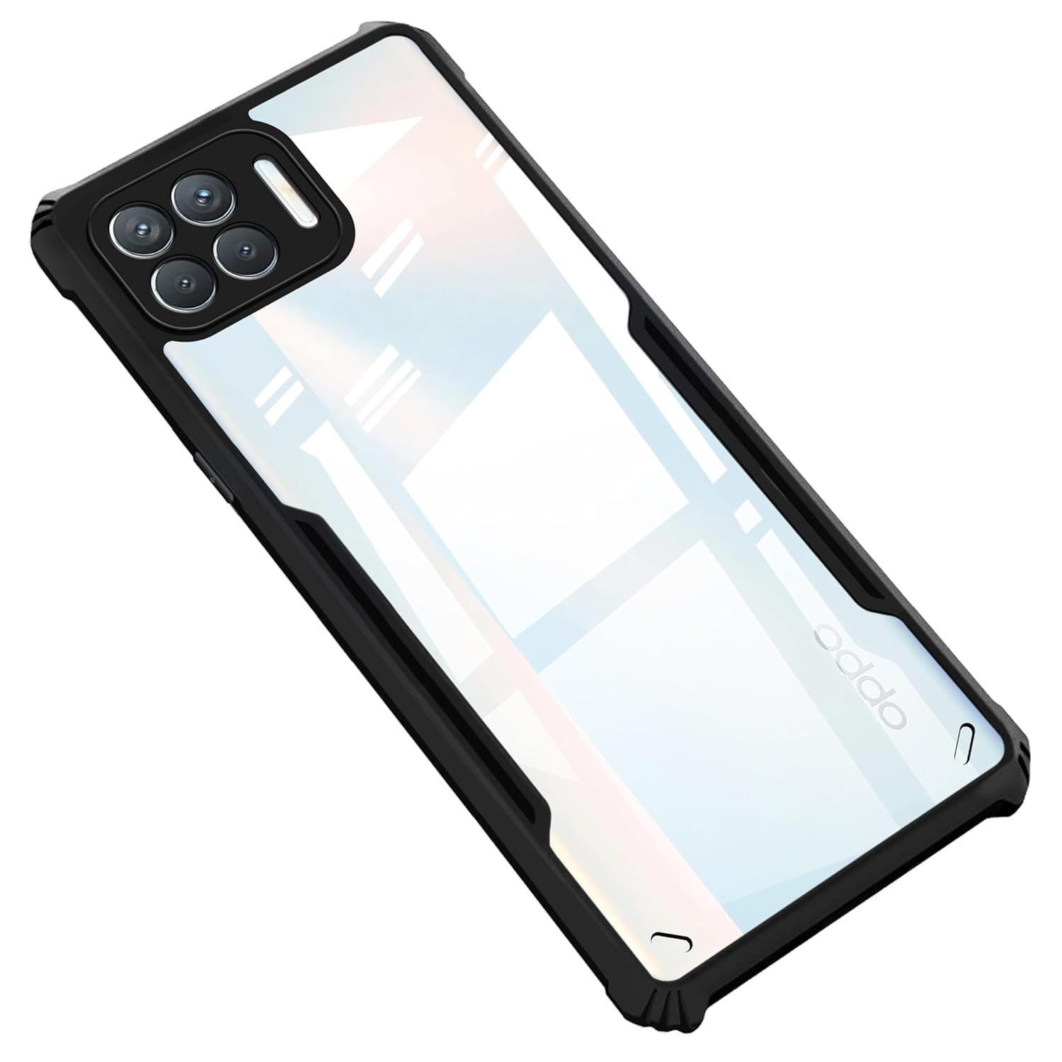 Zapcase Back Case Cover for Oppo F17 Pro (TPU, Polycarbonate_Matte Black)