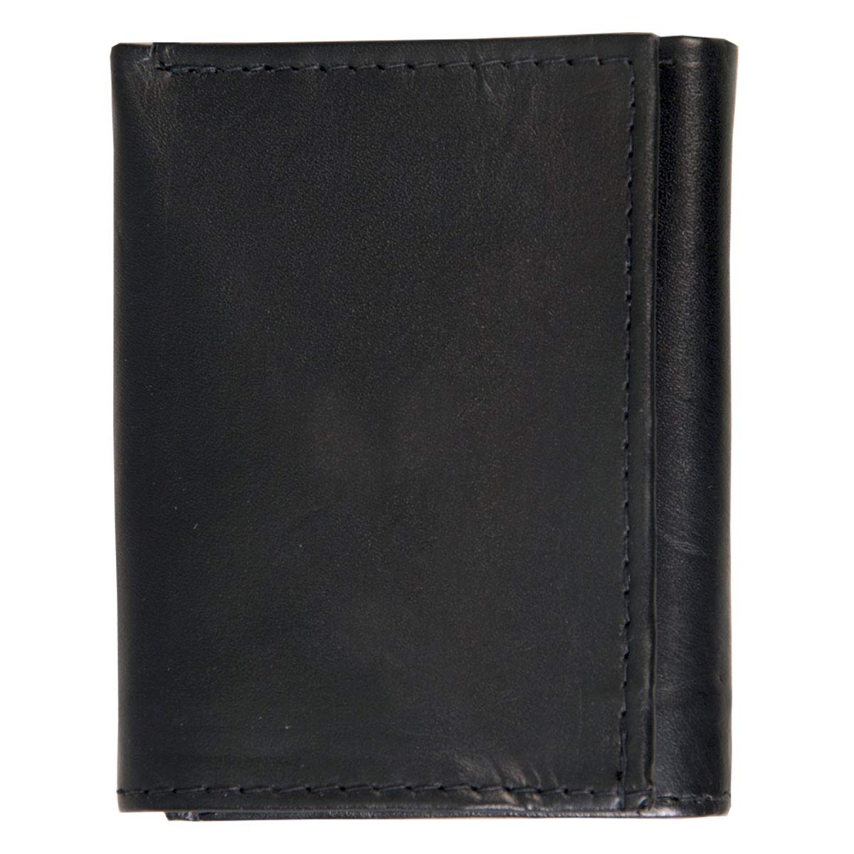 Hot Leathers 2nd Amendment Tri-Fold Wallet With Chain - Black Leather 4 Inch Wallet - View #9
