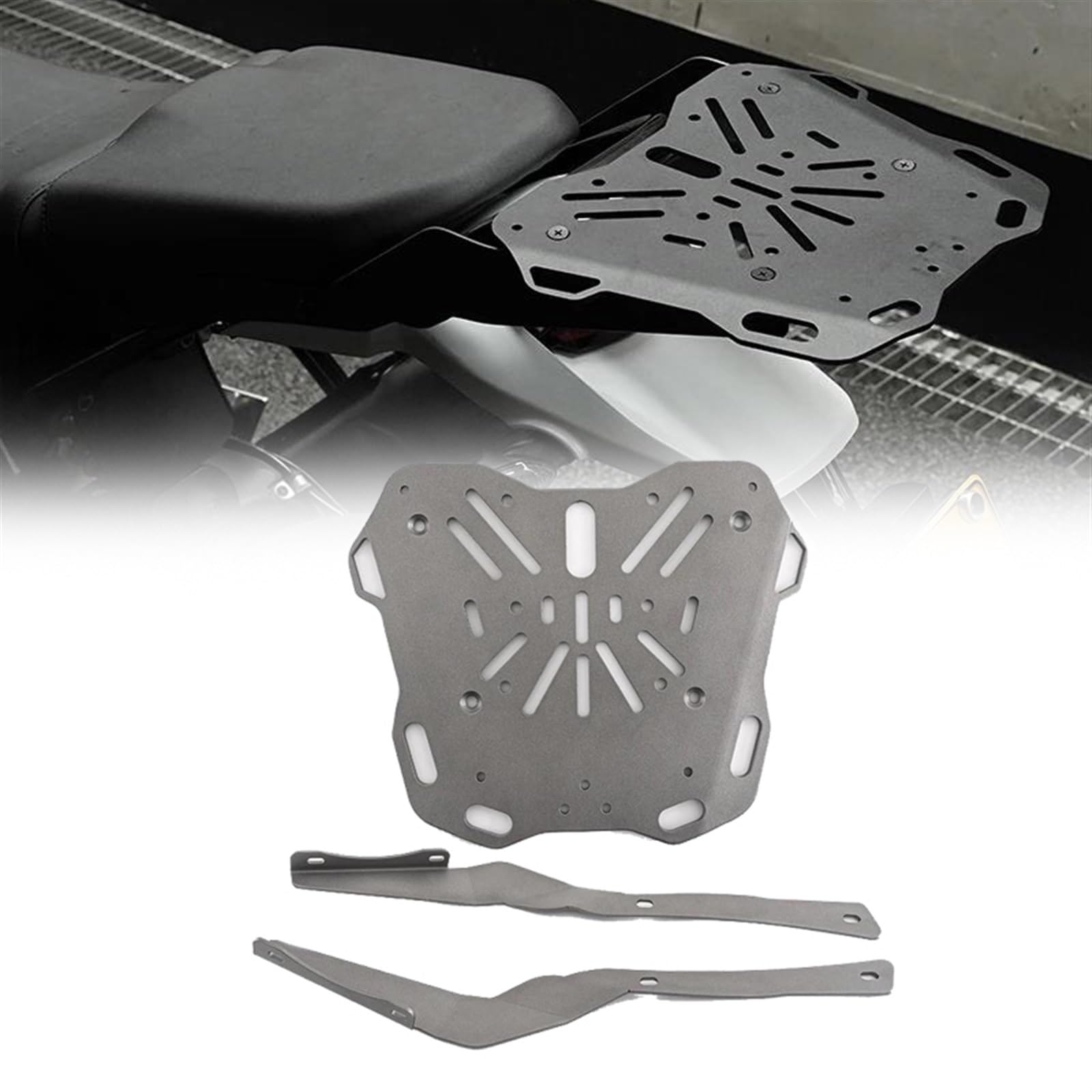 Cadre coffre Ducati Desert X plaque support valise résistant aux pistes - 8