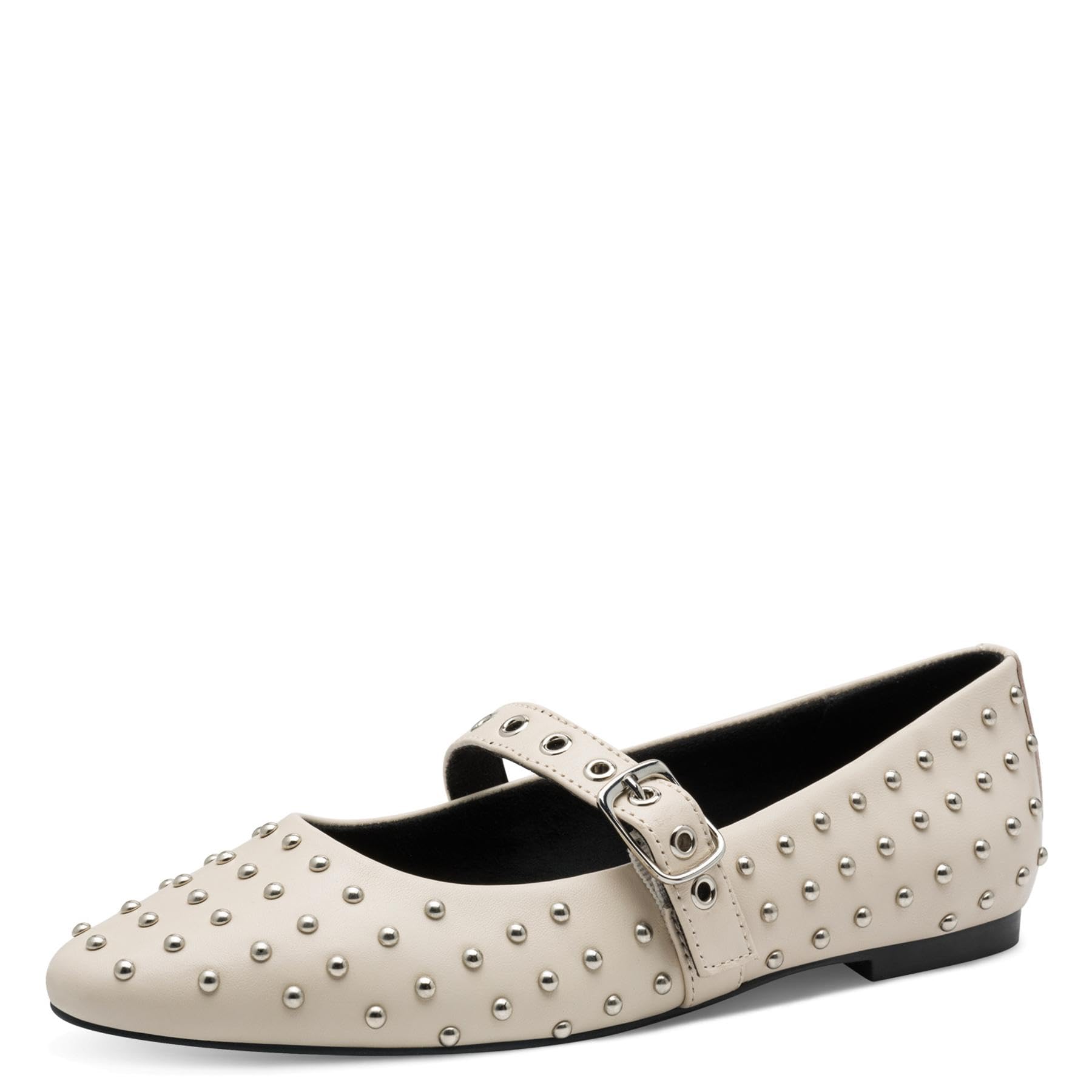 MARCO TOZZI Women's Ballerinas 2-22117-45 Ballet Flat, Cream, 6.5 UK