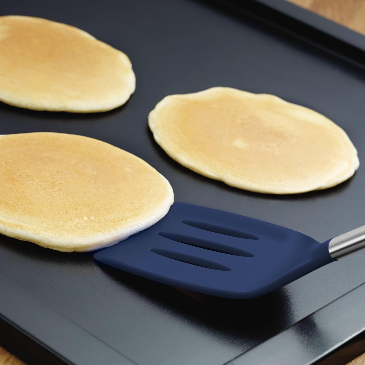 Tovolo 60145-301 Lot de 6 ustensiles en silicone pour la préparation des repas, la cuisine, la pâtisserie, etc. Indigo profond